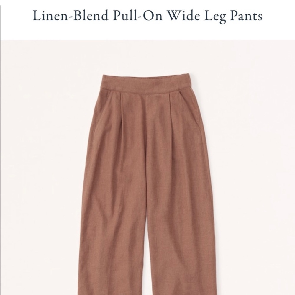 Abercrombie Pull-on Linen Pants